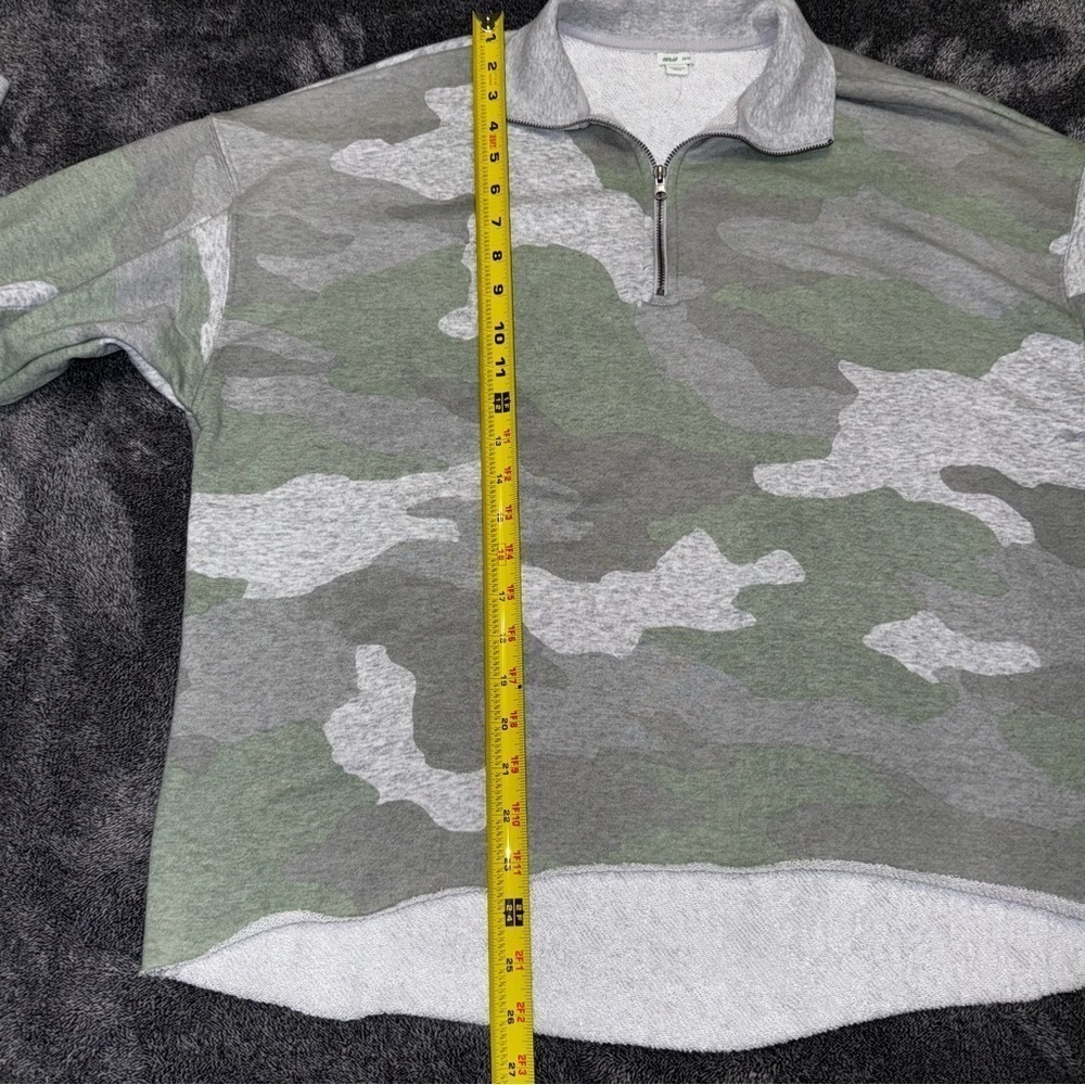 NWOT Aerie Camo soft half zip oversized sweater size small - Picture 6 of 7